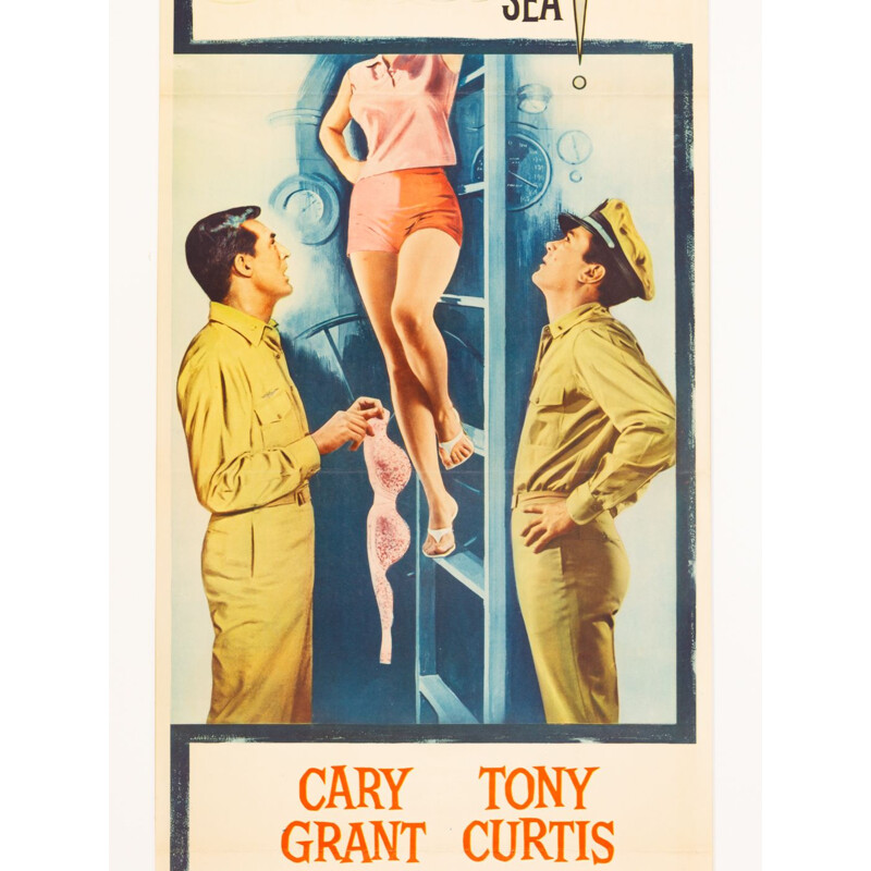 Vintage inset poster of the movie "Operation Petticoat", 1959