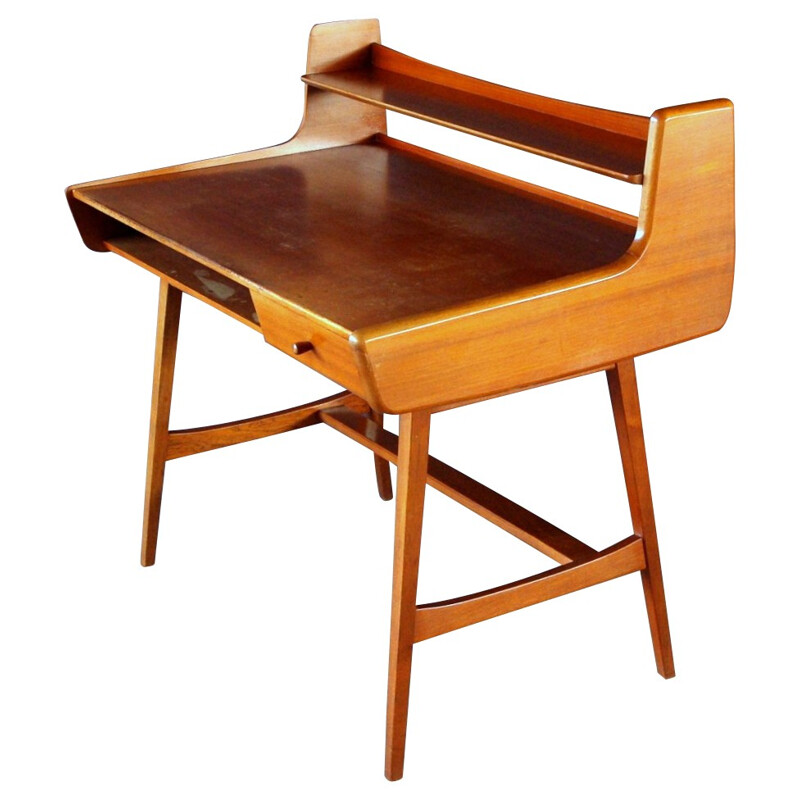 Vintage desk, Jacques HAUVILLE - 1960s