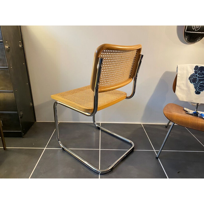 Cesca B32 vintage chair without arms by Marcel Breuer, 1970