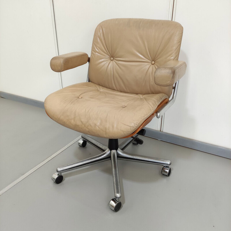 Vintage Giroflex deskchair beige, 1960s