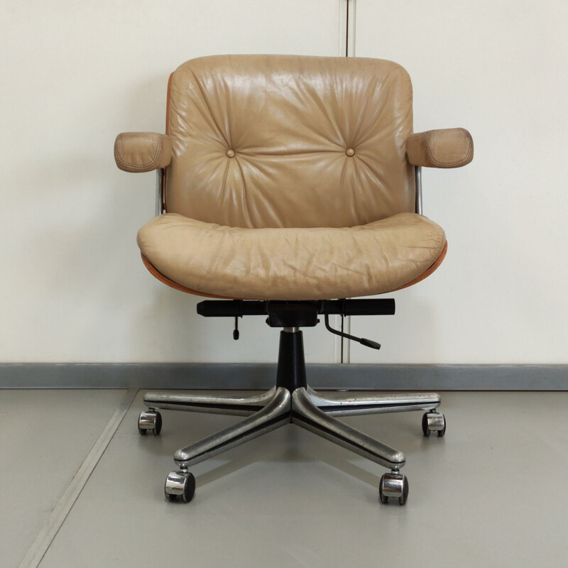 Vintage Giroflex deskchair beige, 1960s