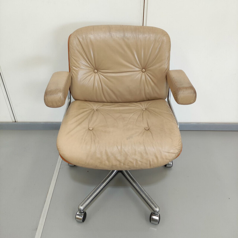 Vintage Giroflex deskchair beige, 1960s