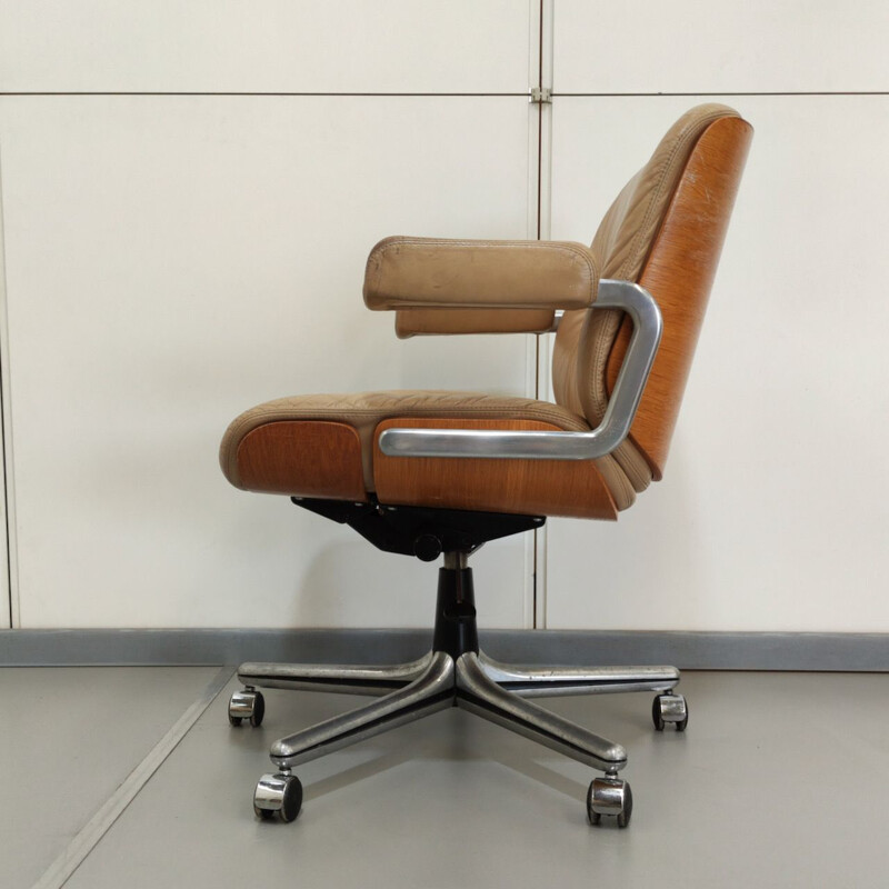 Vintage Giroflex deskchair beige, 1960s