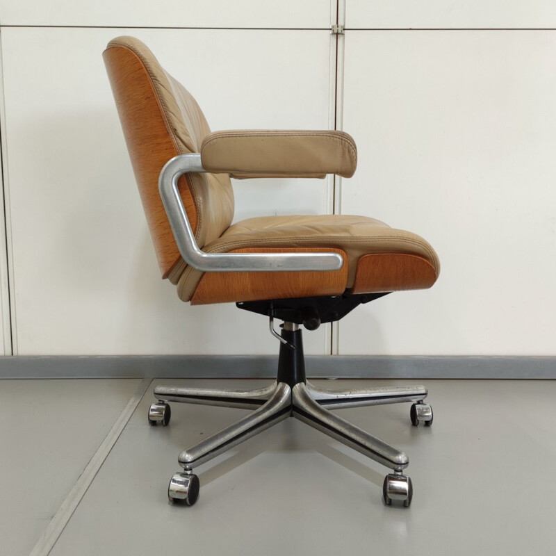 Vintage Giroflex deskchair beige, 1960s