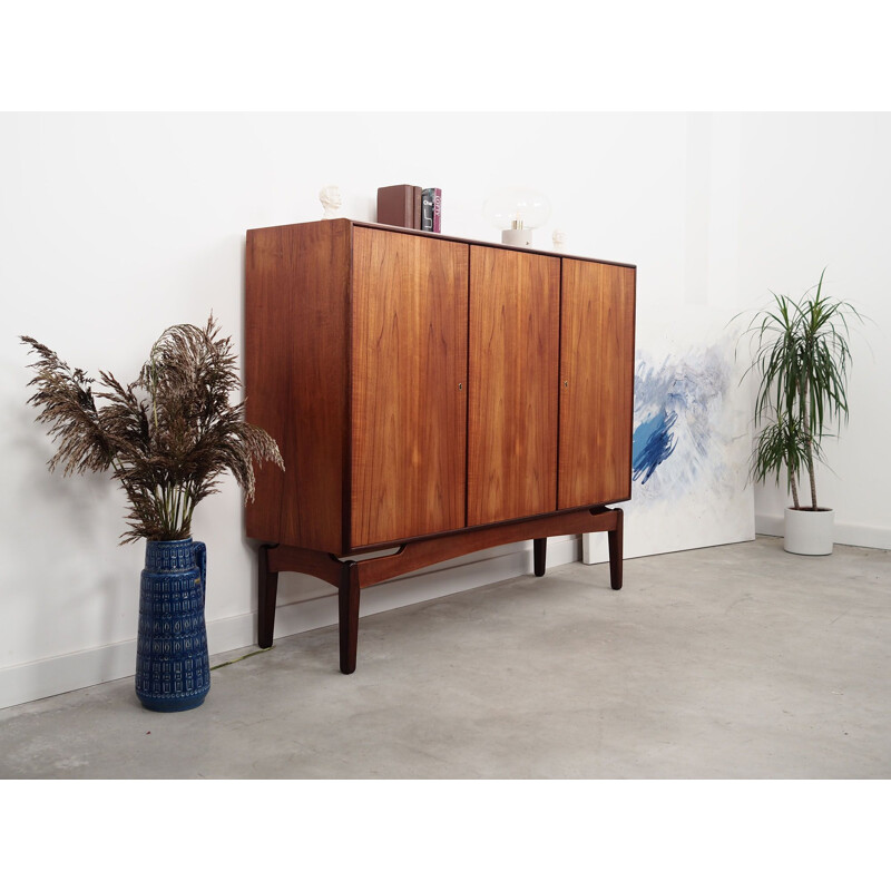 Buffet haut en teck design danois, 1960