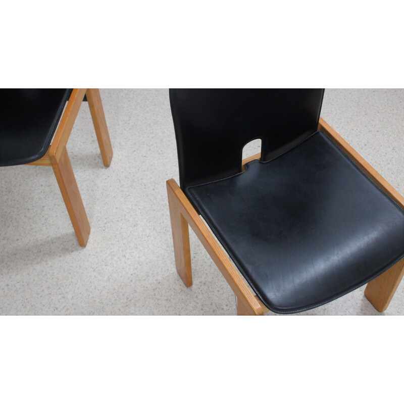 Set of 2 model 121 chairs Afra e Tobia Scarpa design for Cassina, 1960s