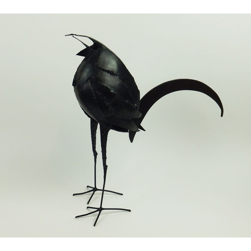 Vintage bird sculpture by Michel Anasse, 1970s