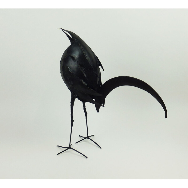 Vintage bird sculpture by Michel Anasse, 1970s