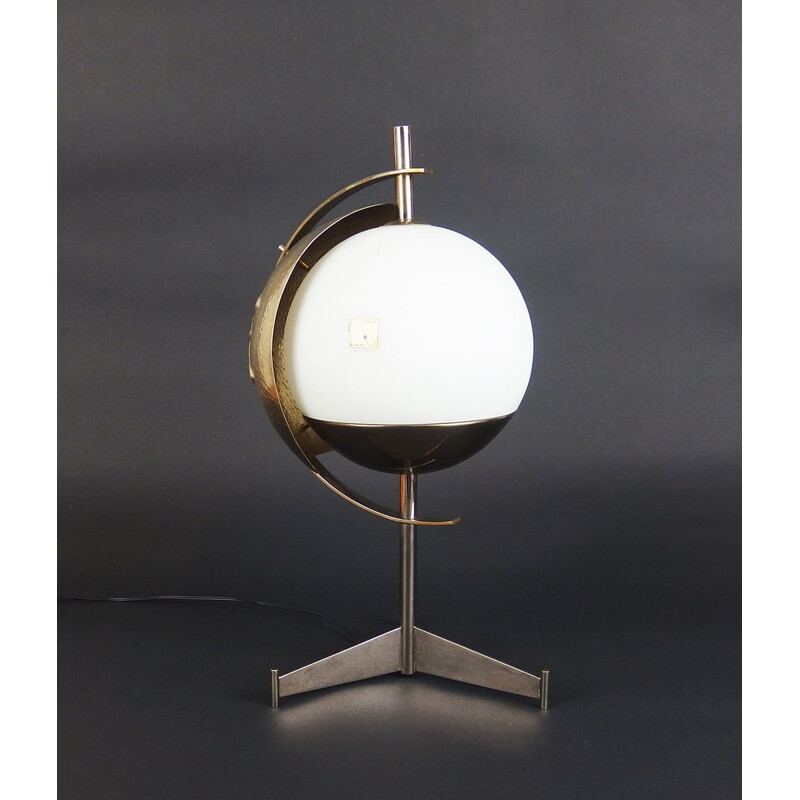Vintage silver table lamp by Reggiani, 1970s
