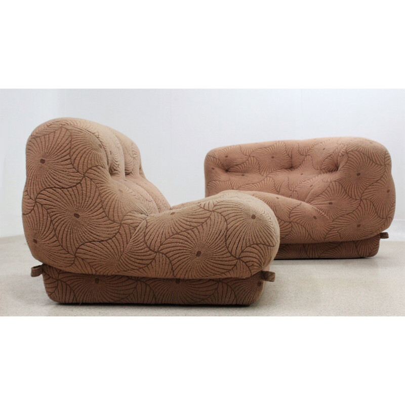 Paire de fauteuils vintage Nuvolone de Rino Maturi pour Mimo, 1970
