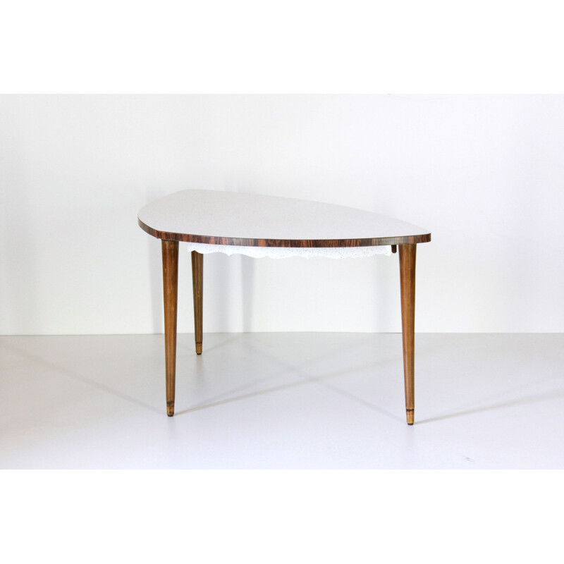 Mesa de centro triangular de madera, 1950