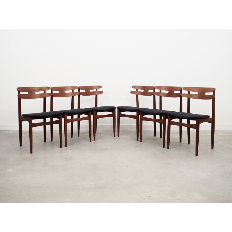 Set di 6 sedie vintage danesi di Johannes Andersen per Bramin, 1960