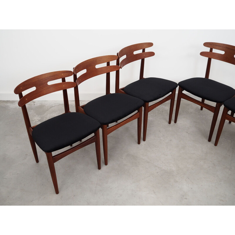 Satz von 6 dänischen Vintage-Stühlen von Johannes Andersen für Bramin, 1960
