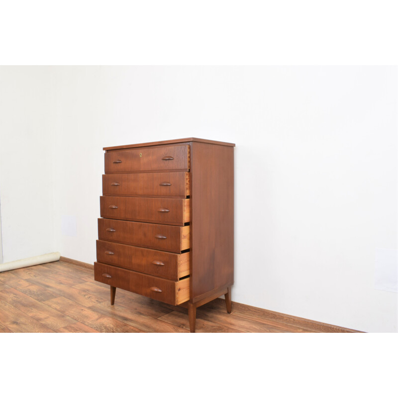 Mid-century Danish teak chest of drawers, 1960s