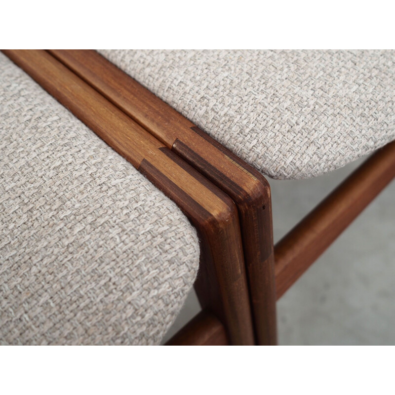 Vintage set of 6 teak chairs danish, Denmark 1970s