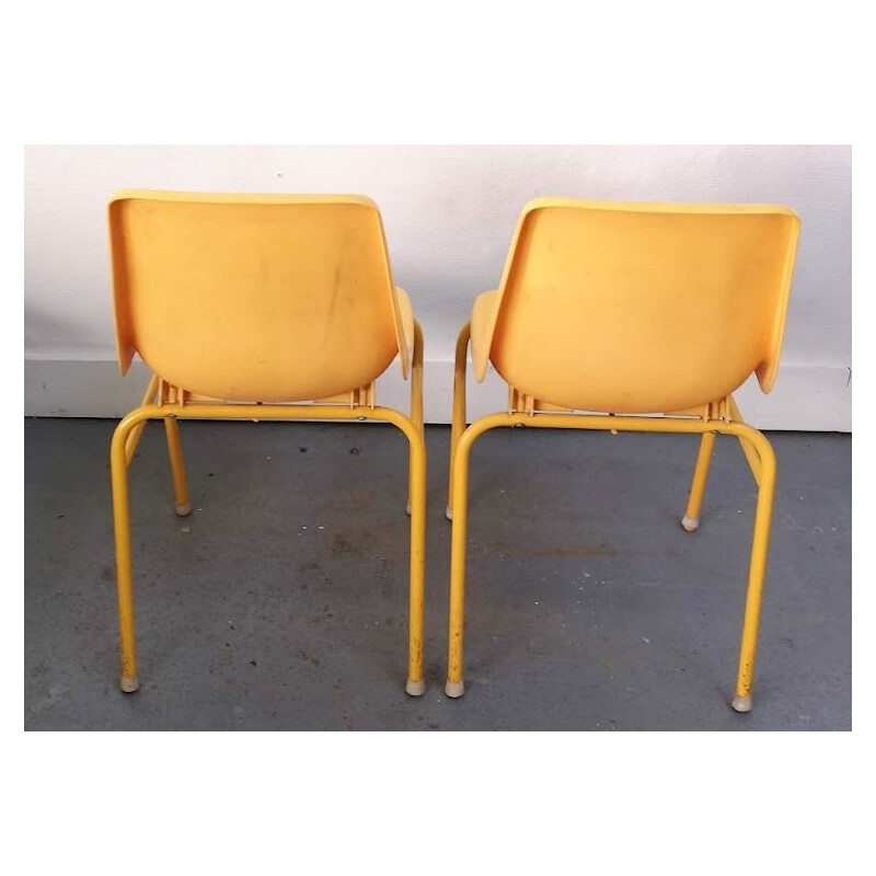 Pair of vintage Orly chairs, Pollak design, 1975