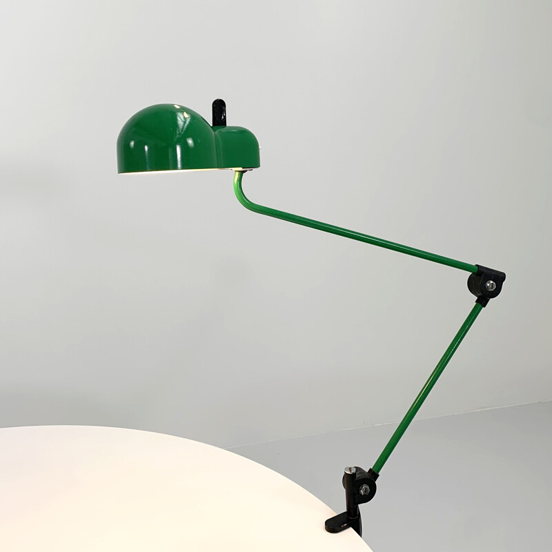 Lampe de bureau verte vintage Topo de Joe Colombo pour Stilnovo, 1970