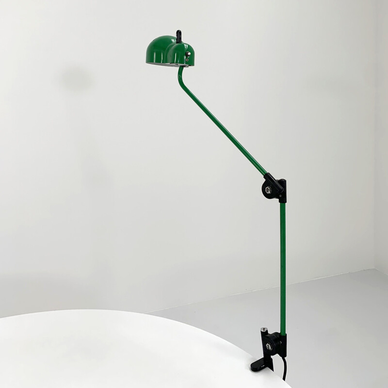 Vintage green Topo desk lamp by Joe Colombo for Stilnovo, 1970s