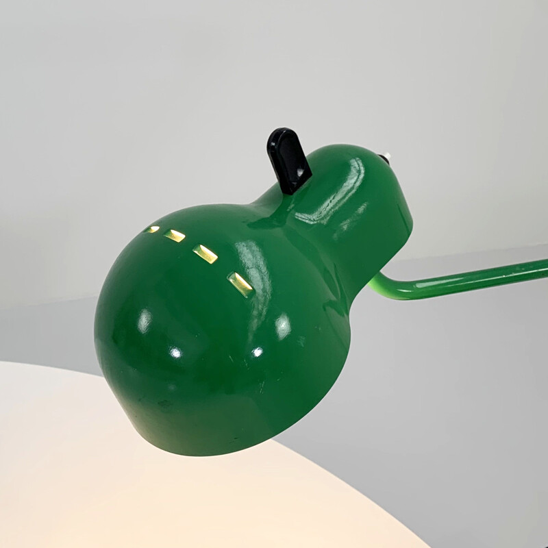 Vintage green Topo desk lamp by Joe Colombo for Stilnovo, 1970s