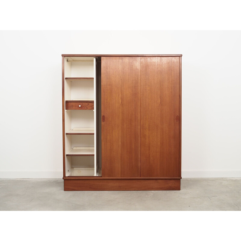 Vintage Danish teak wardrobe, Denmark 1970s