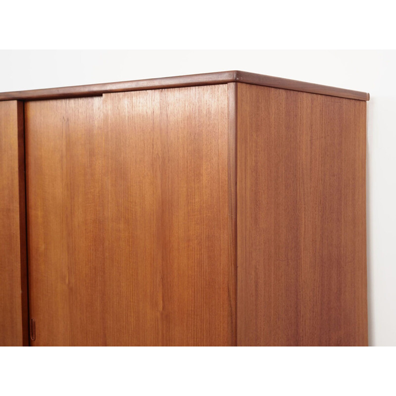 Vintage Danish teak wardrobe, Denmark 1970s