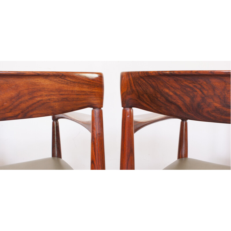 Set of Bramin dining chairs and table in rosewood, Henry W. KLEIN - 1960s