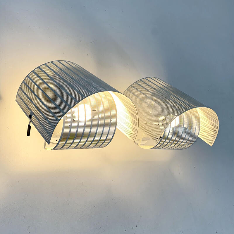 Pair of Shogun vintage wall lamps by Mario Botta for Artemide, 1980s