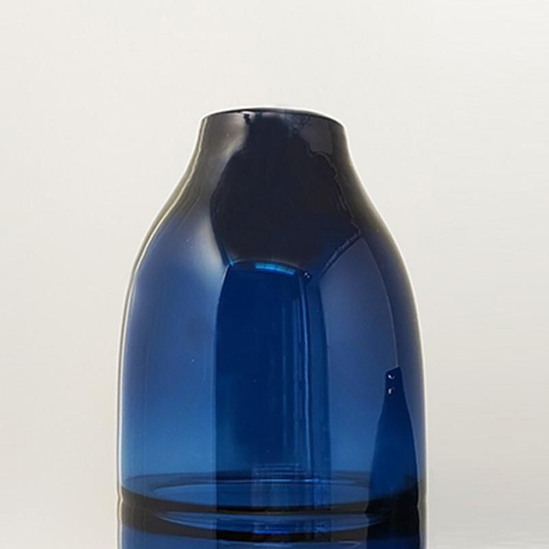 Ein Paar blaue Vintage-Vasen aus Muranoglas von Seguso, Italien 1960