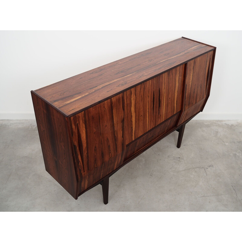 Vintage rosewood highboard Danish, Denmark 1970s