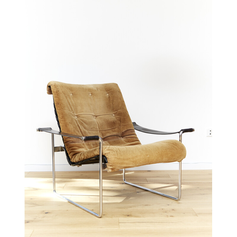 Sedia lounge vintage di Hans Könecke per Tecta