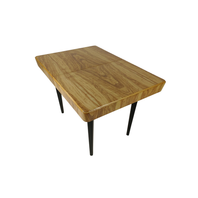 Mesa vintage de madera y chapa de fresno, 1960