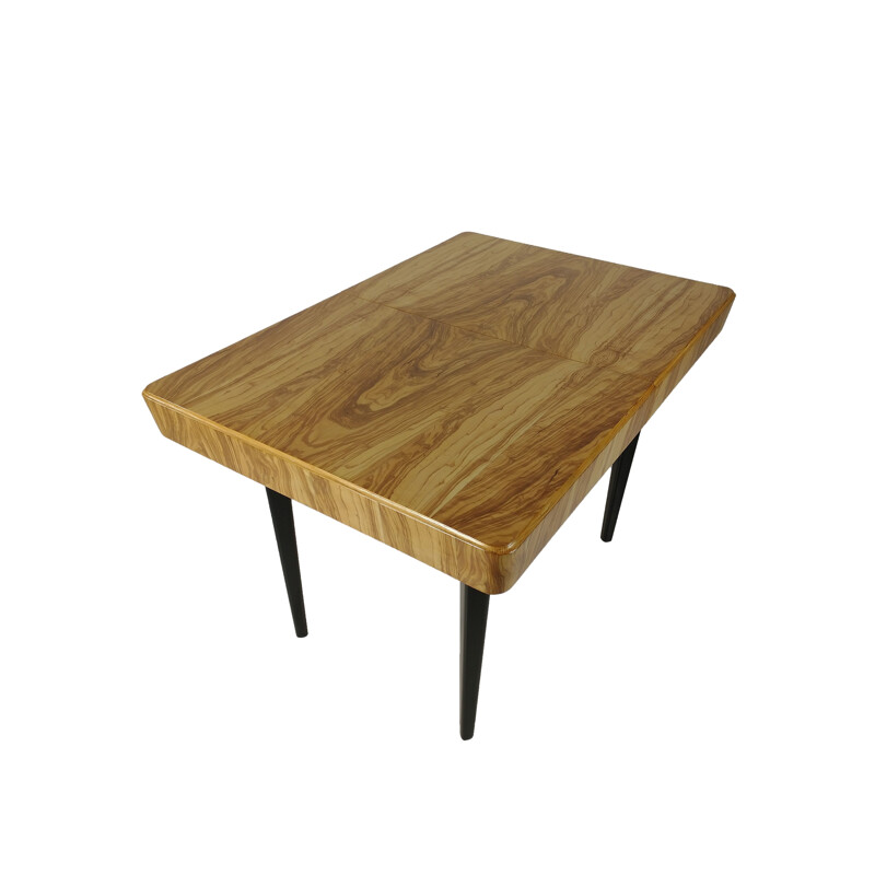 Mesa vintage de madera y chapa de fresno, 1960