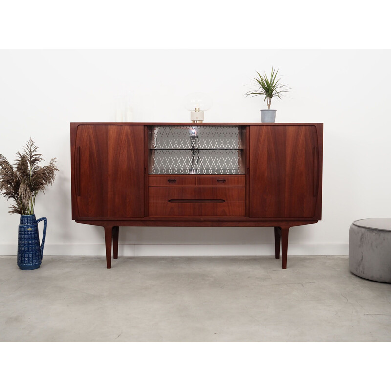 Vintage Danish teak highboard, Denmark 1960s