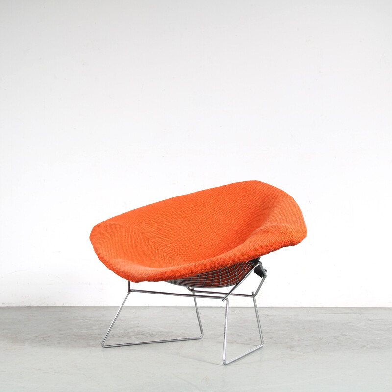 Vintage "Big Diamond" armchair by Harry Bertoia for Knoll International, Usa 1970