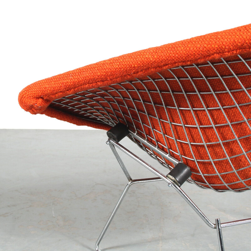 Vintage "Big Diamond" armchair by Harry Bertoia for Knoll International, Usa 1970