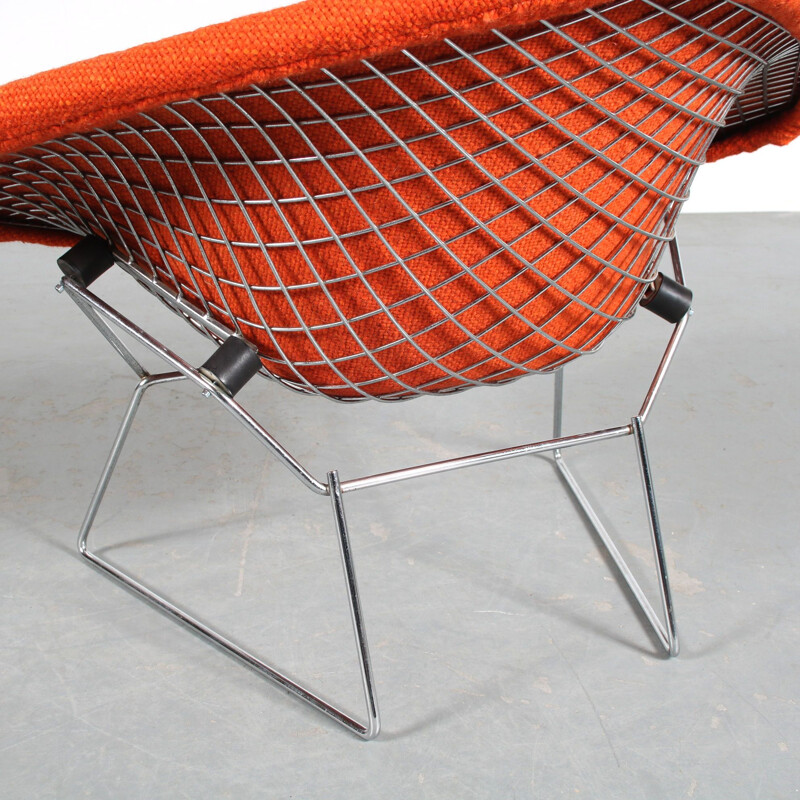 Vintage "Big Diamond" armchair by Harry Bertoia for Knoll International, Usa 1970