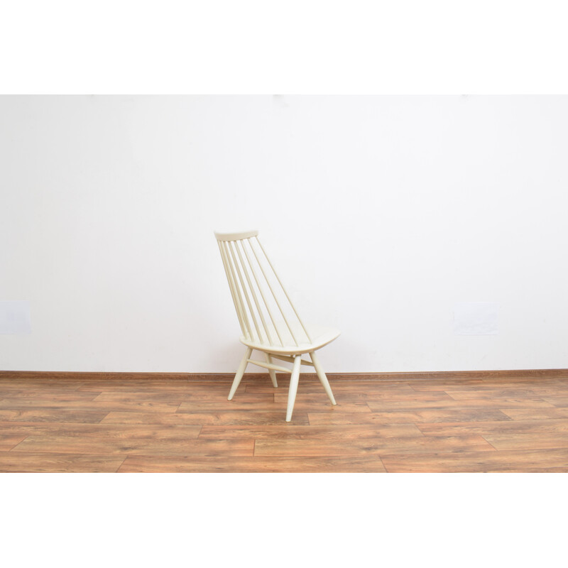 Fauteuil lounge vintage Mademoiselle en bois par I. Tapiovaara, Finlande 1960