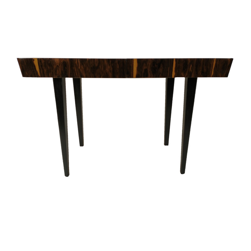 Vintage wood and ashwood veneer dining table, 1960s