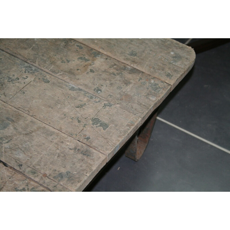 Table basse industrielle vintage - 1950