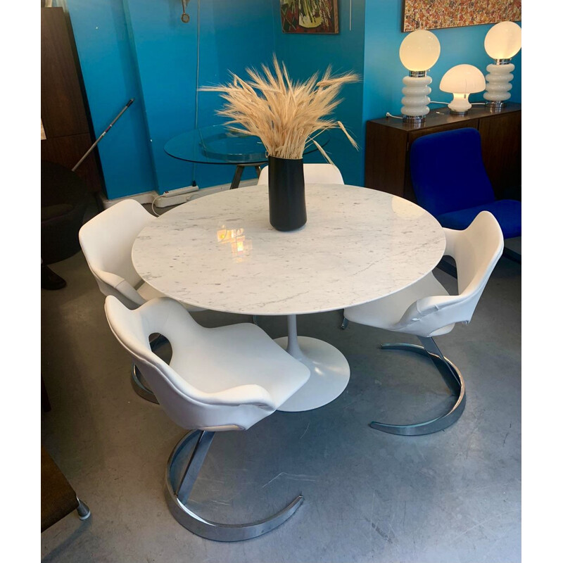 Vintage marble table by Eero Saarinen for Knoll