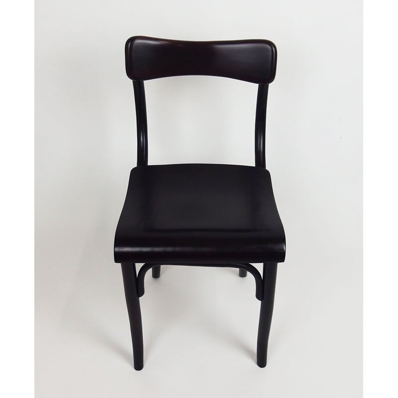 Cadeira de escritório em madeira de faia dobrada Vintage por Thonet, 1930