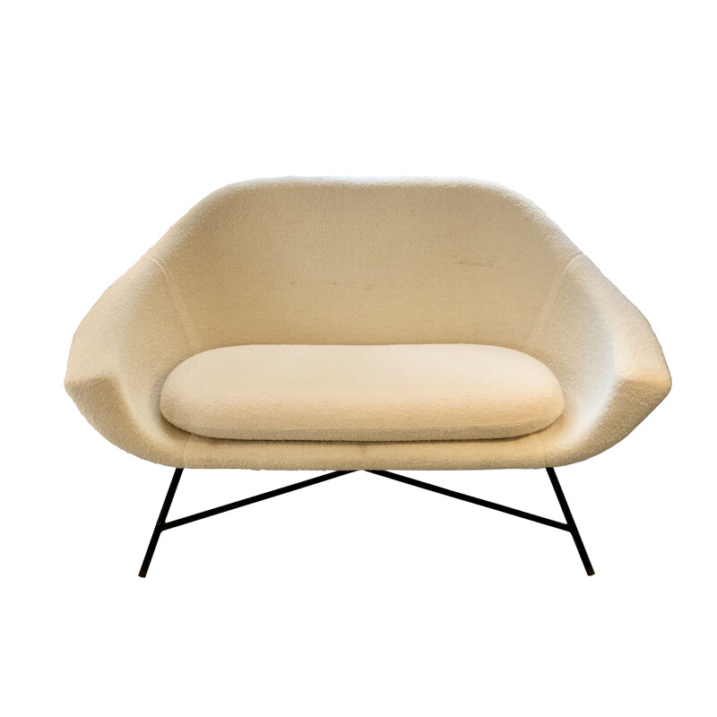 Vintage sofa by Geneviève Dangles and Christian De France for Burov, 1950