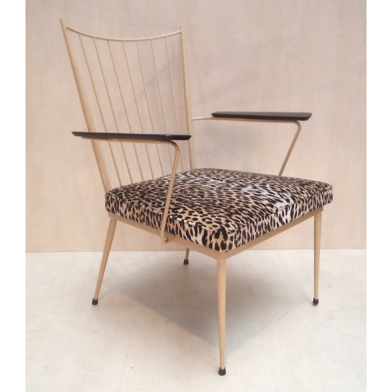 Paar vintage fauteuils van Henri Lancel, 1960