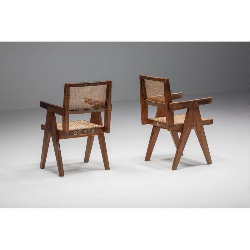 Vintage armchair by Pierre Jeanneret, 1965-1967