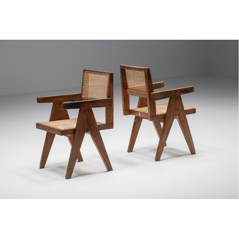 Vintage armchair by Pierre Jeanneret, 1965-1967