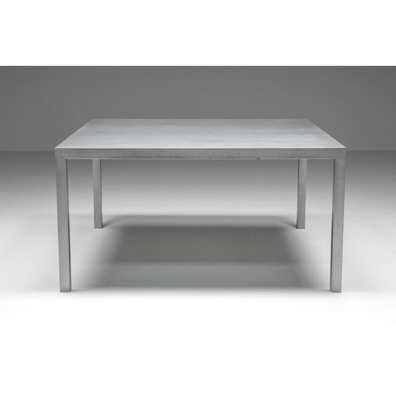 Vintage T88a aluminum dining table by Maarten Van Severen, 1980s