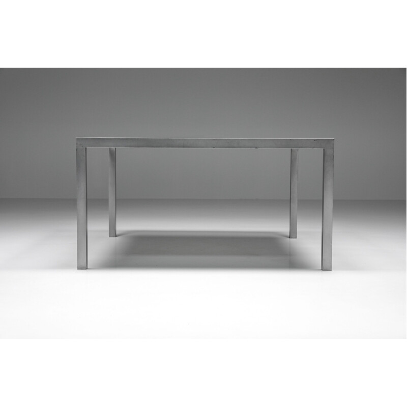 Vintage T88a aluminum dining table by Maarten Van Severen, 1980s