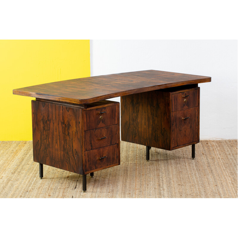 Scandinavian vintage desk in rosewood