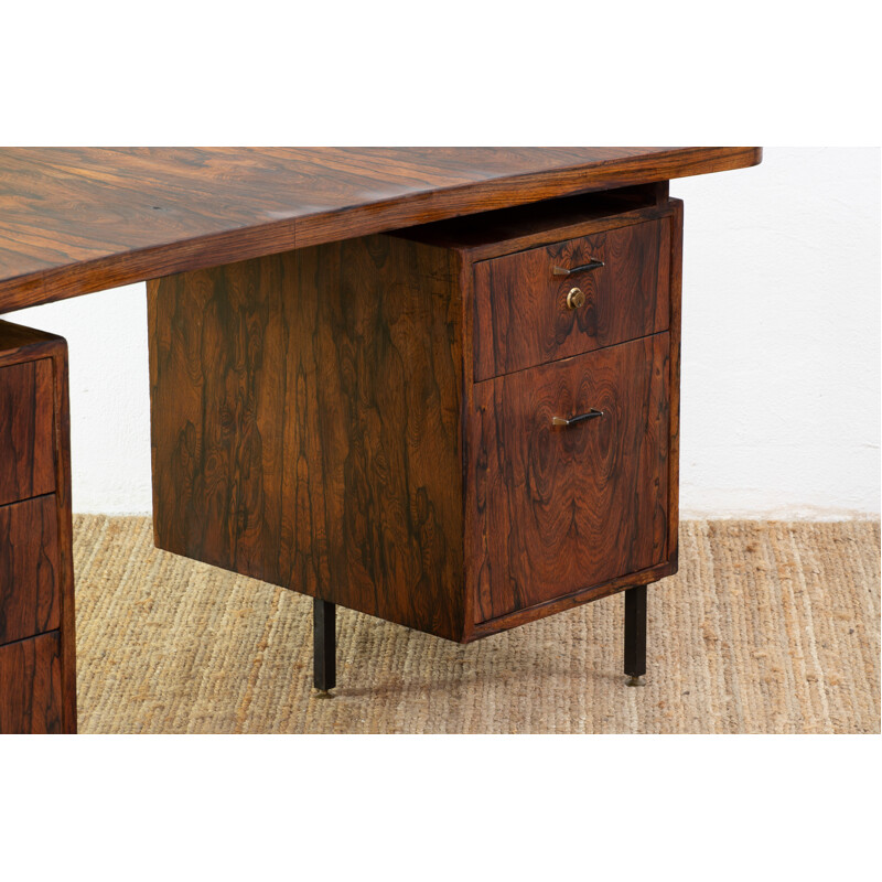 Scandinavian vintage desk in rosewood