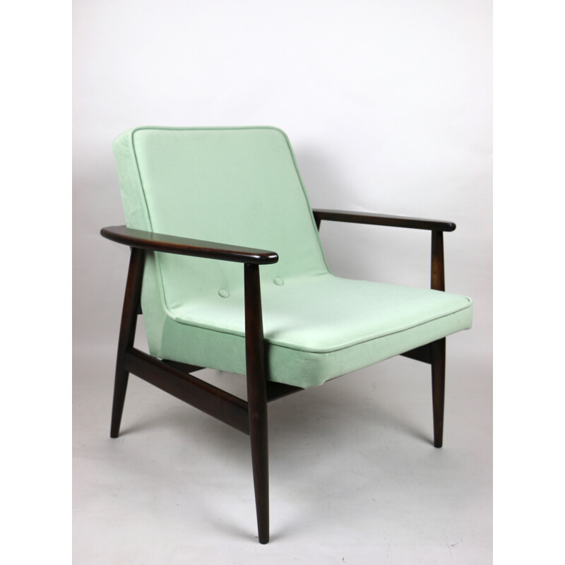 Vintage light green Gfm63 armchair by J.Kedziorek, 1970s